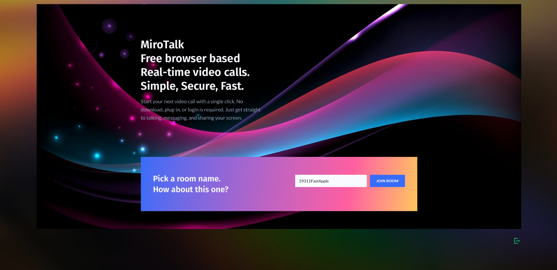 Open Source Contribution 1 - MiroTalk