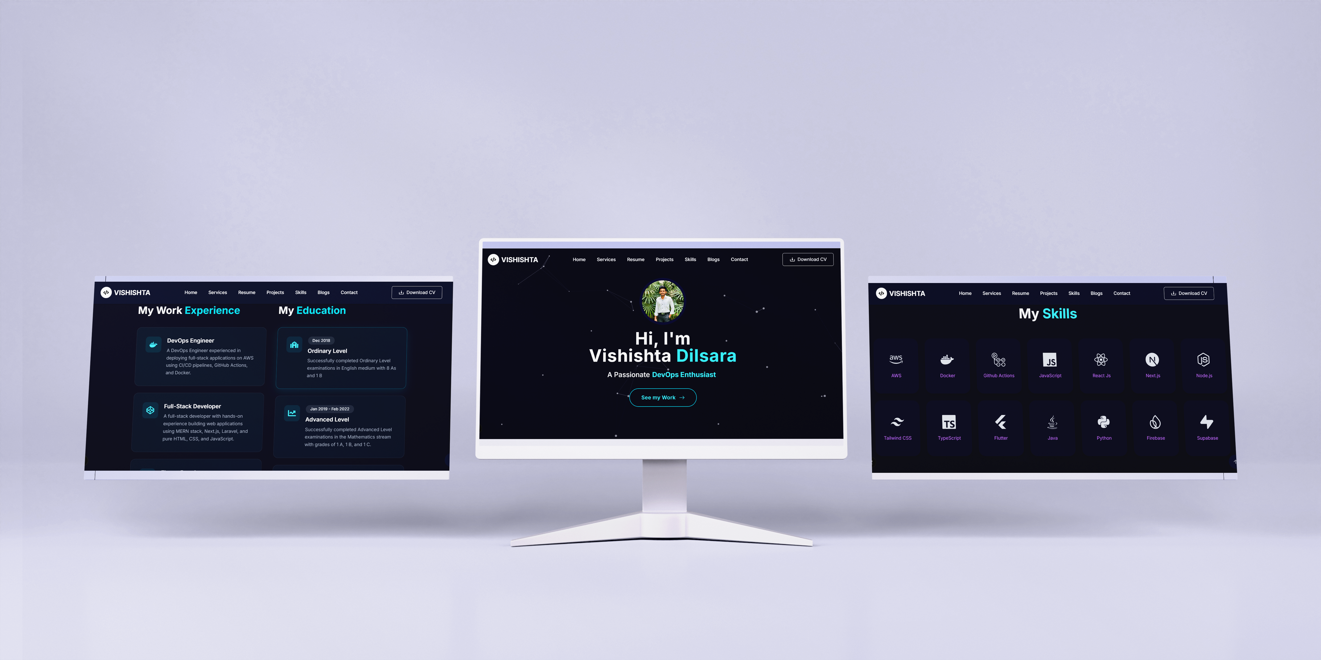 Developer Portfolio Website using Next.js