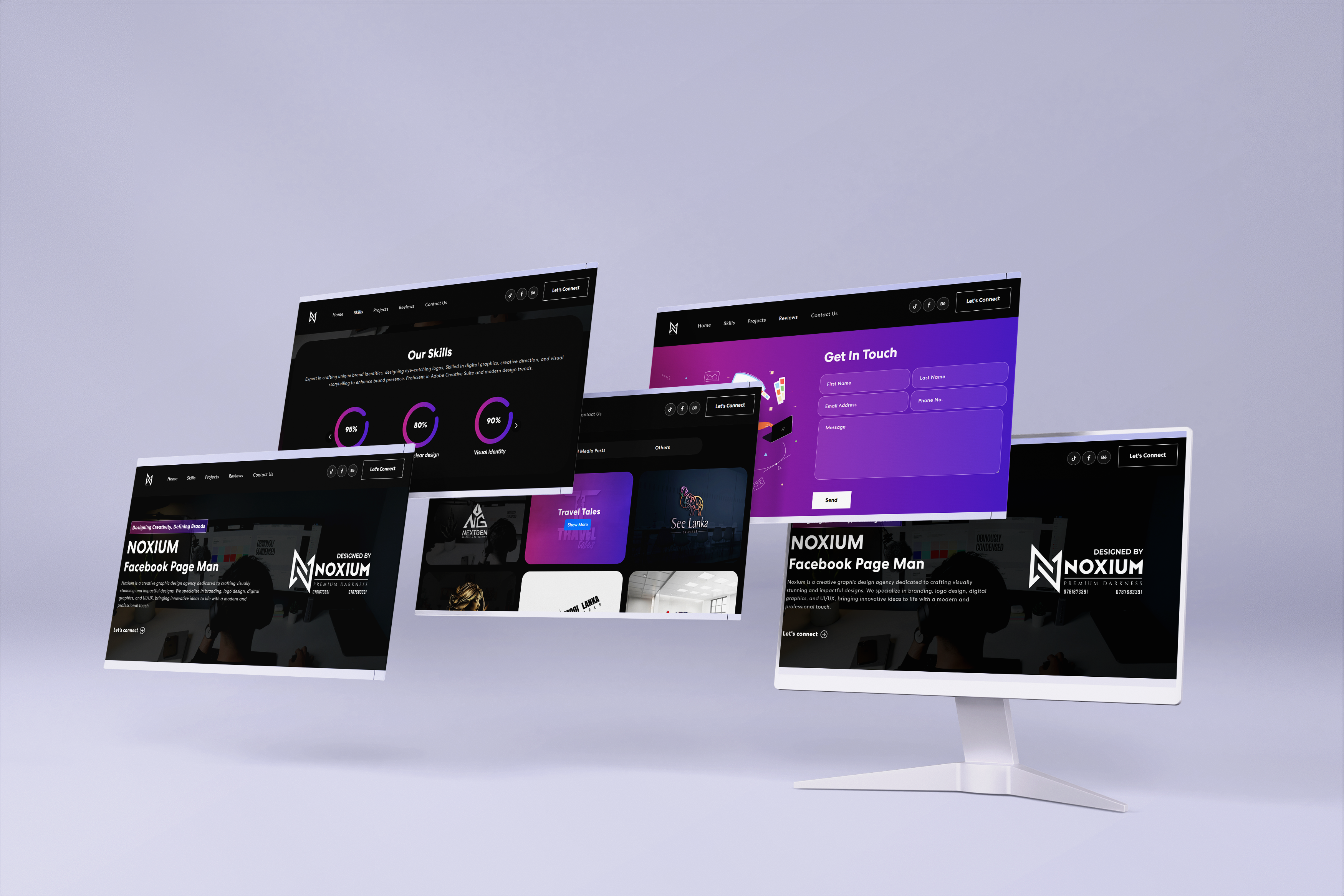 Graphic Design Portfolio Website using React.js